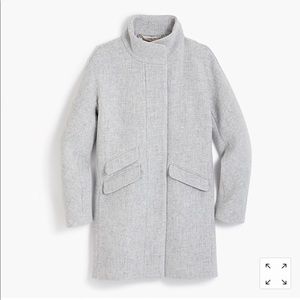 J. Crew cocoon coat in Italian stadium-cloth wool